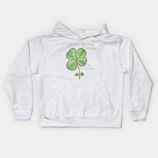 Happiness Blooms with Clover Kids Hoodie